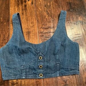 Banana Republic Blue Denim Tank Top